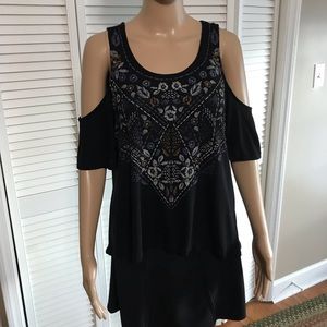 Mudd Cold Shoulder‎ Shirt SZ MED